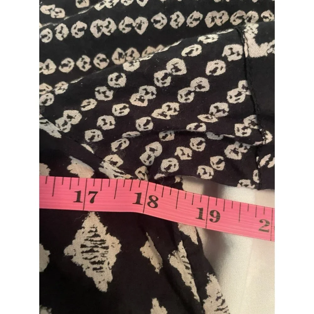 free people top xs Black Babydoll‎ Flutter Sleeve Ruffle Boho Peasant Blouse